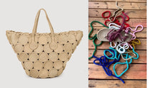 Cargar imagen en el visor de la galería, Paquete bolsa color camel y cuerdas Romano

